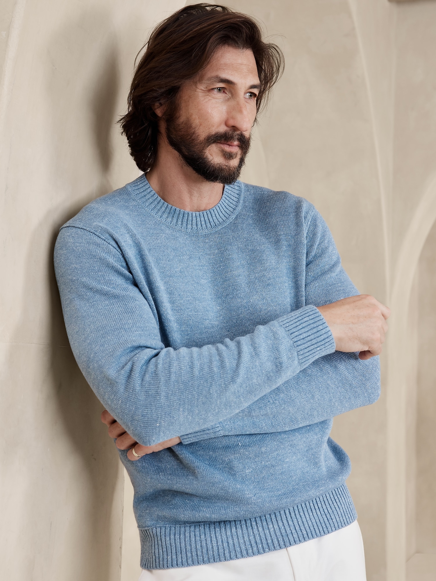 Giorgio Cotton-Linen Sweater | Banana Republic