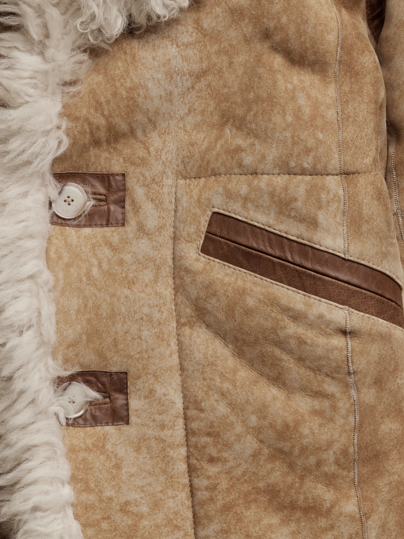 reversible shearling coat womens