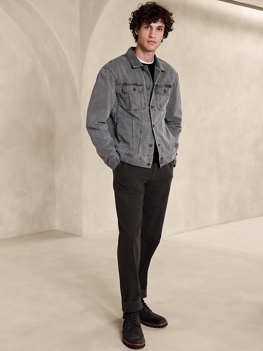 Authentic Brushed Canvas Trucker Jacket | Banana Republic