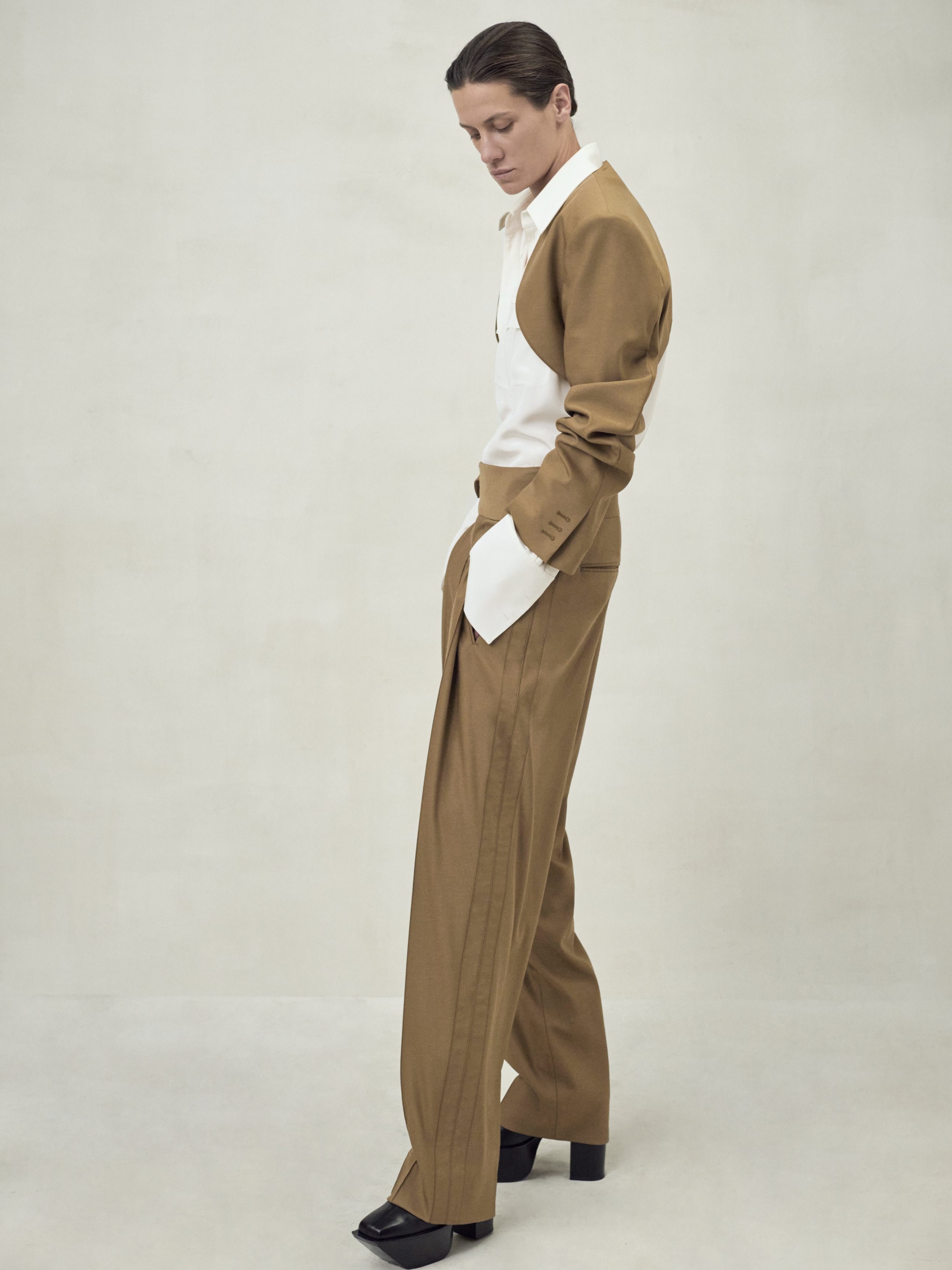 パンツ 24ss BR X PETER DO TUXEDO DRILL TROUSERS cn54370515.jpg