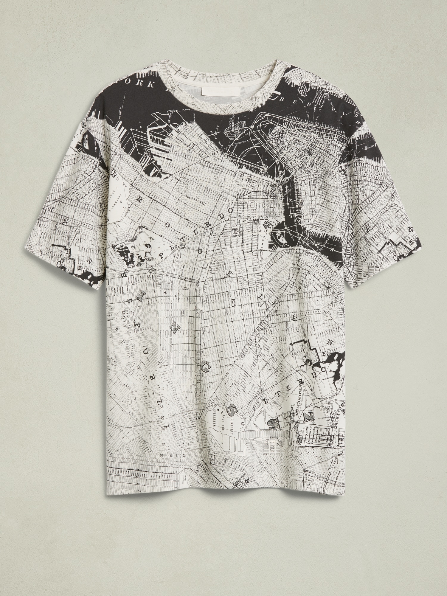 BR x Peter Do Reworked Map Tee | Banana Republic