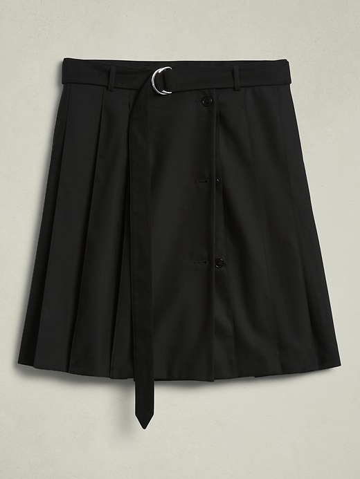 BR x Peter Do Pleated Trench Skirt | Banana Republic