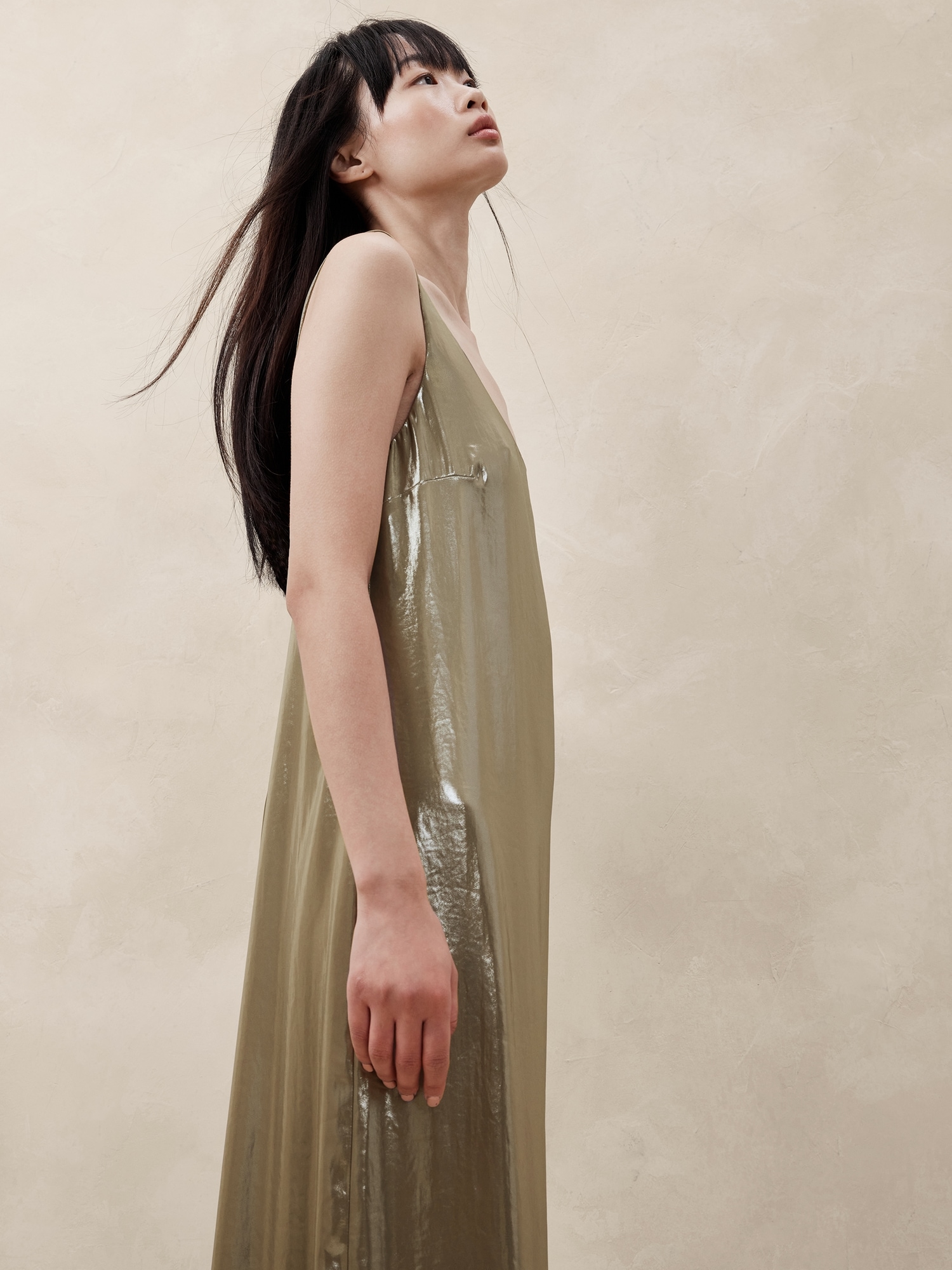 Maxime Metallic Maxi Dress