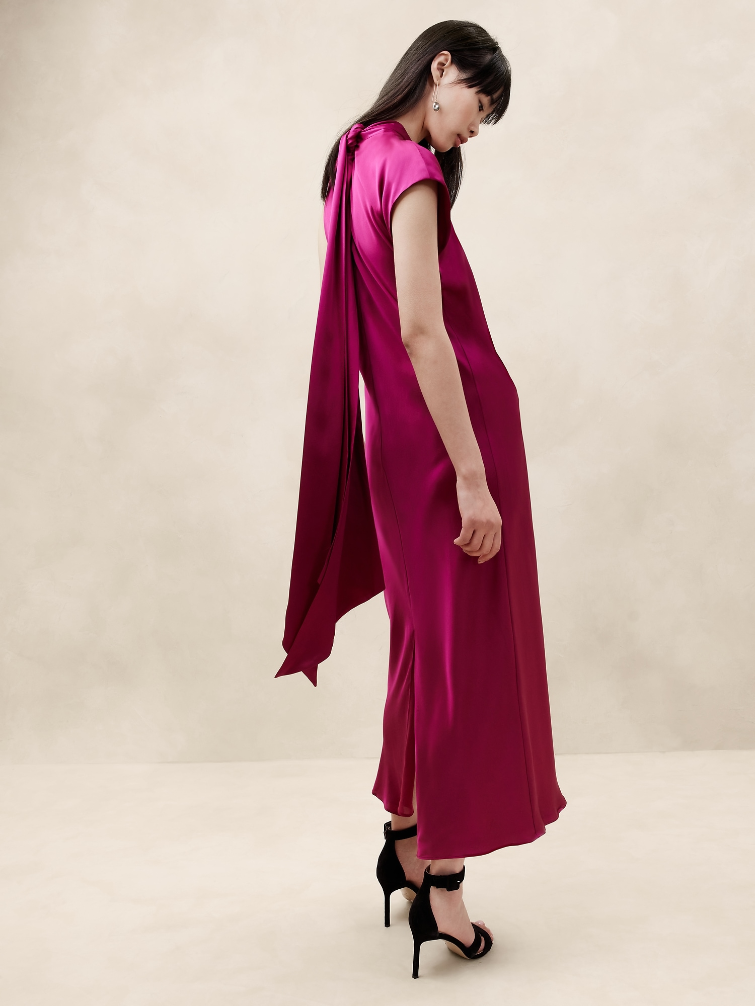 Kaia Silk Midi Dress