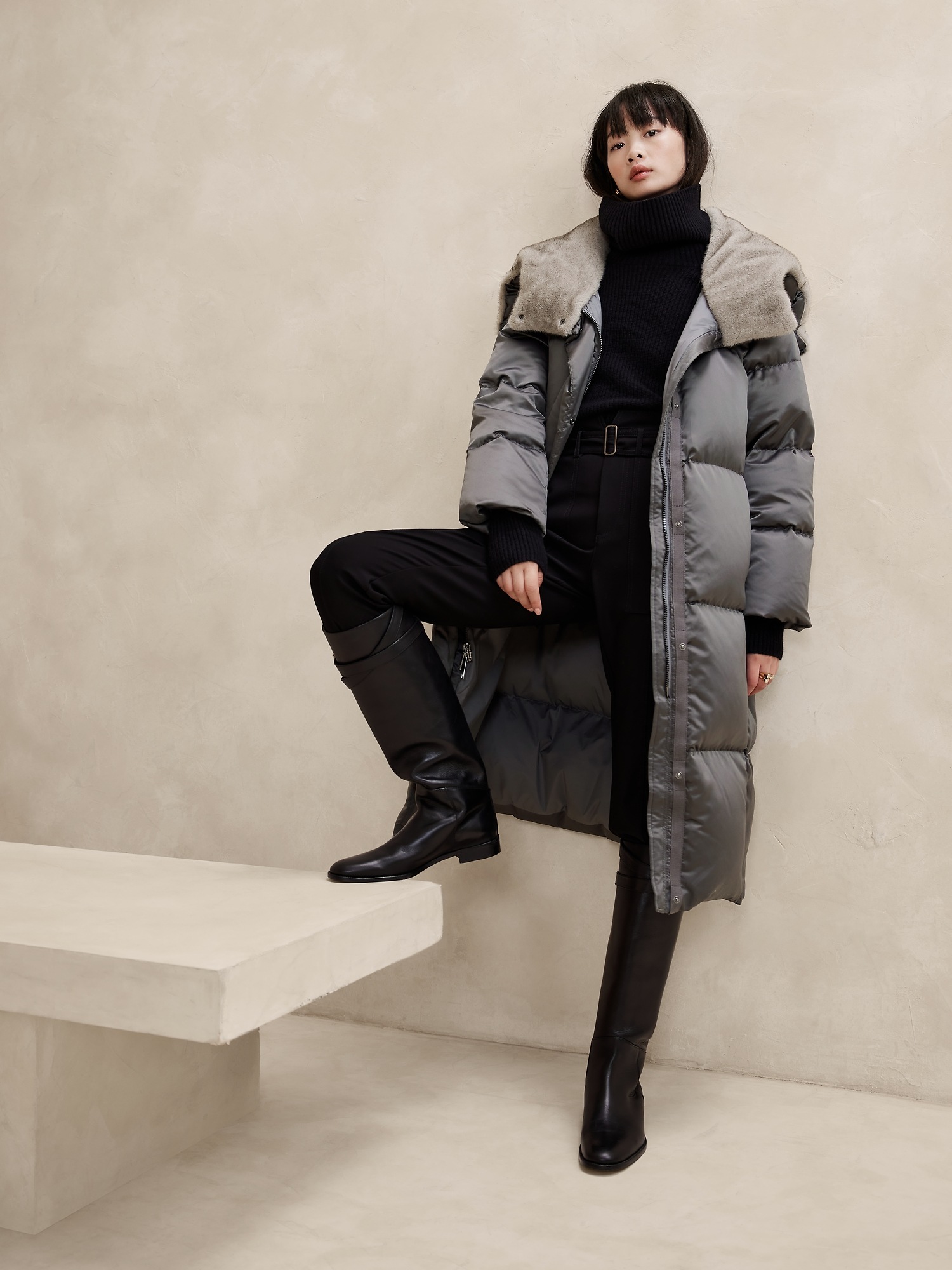 banana republic alps puffer jacket