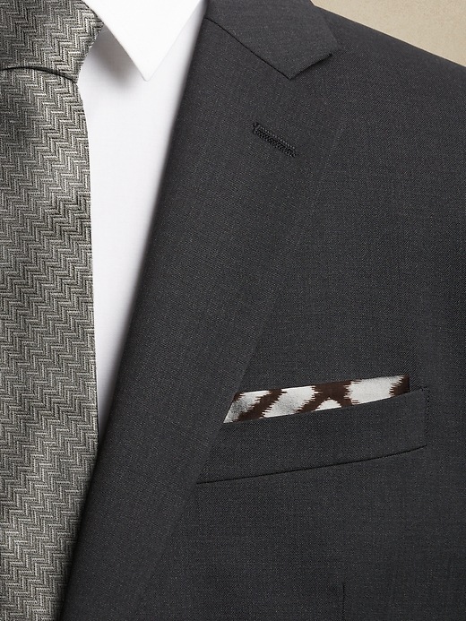 Banana Herringbone Pocket Square Banana Herringbone Pocket Square