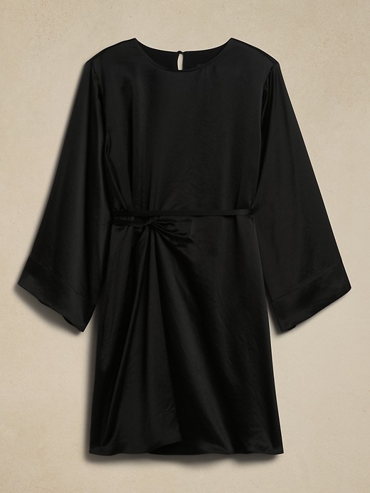 treccia hammered satin dress Treccia Hammered Satin Dress