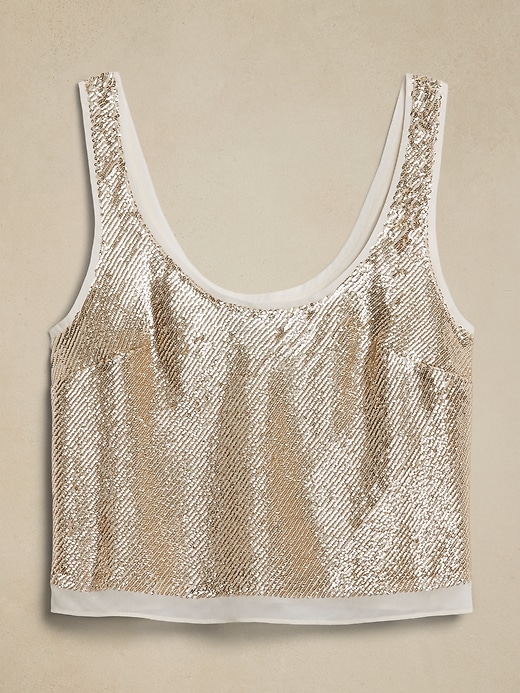 Alina Sequin Tank | Banana Republic