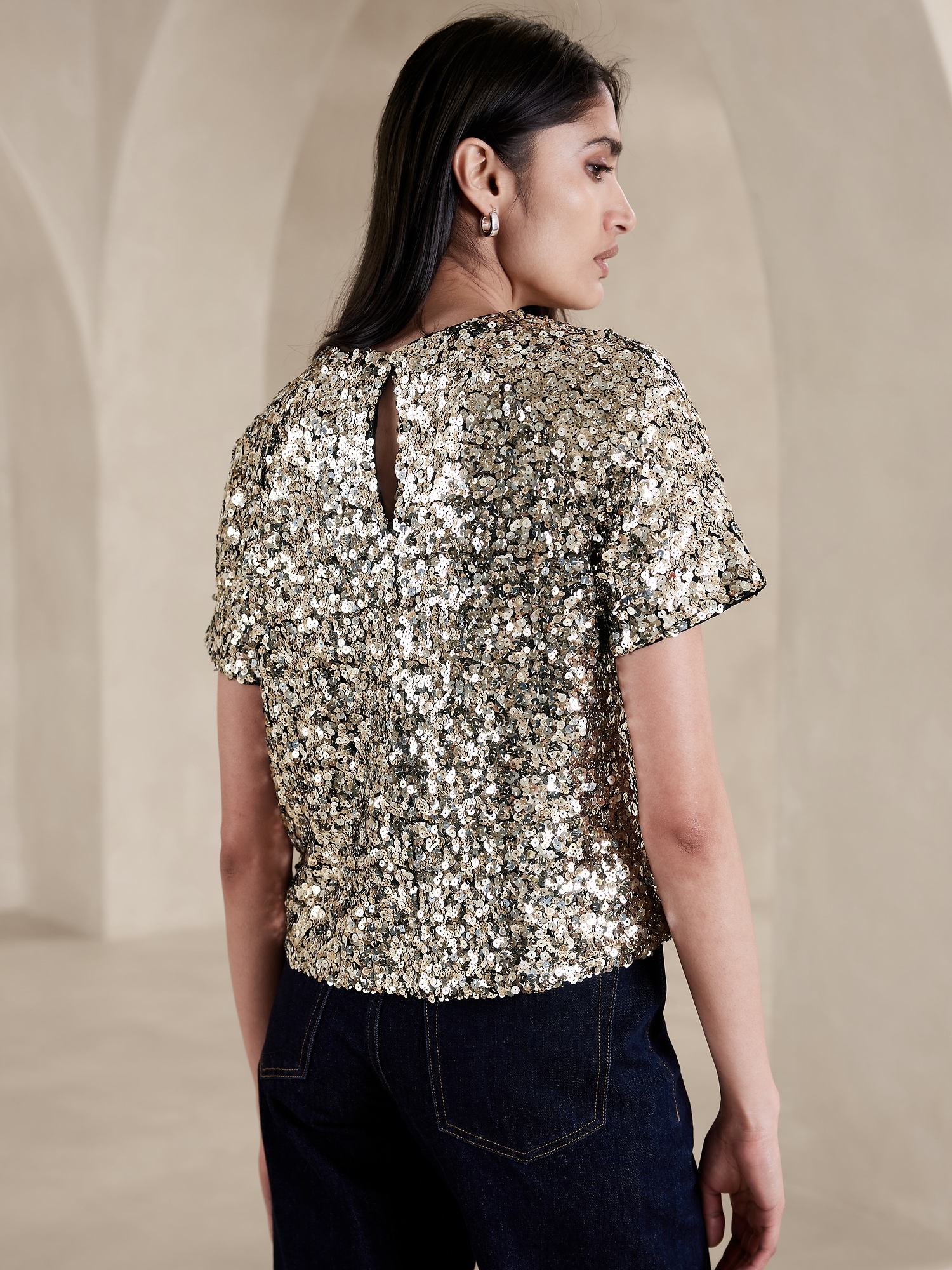 Alina Sequin Top