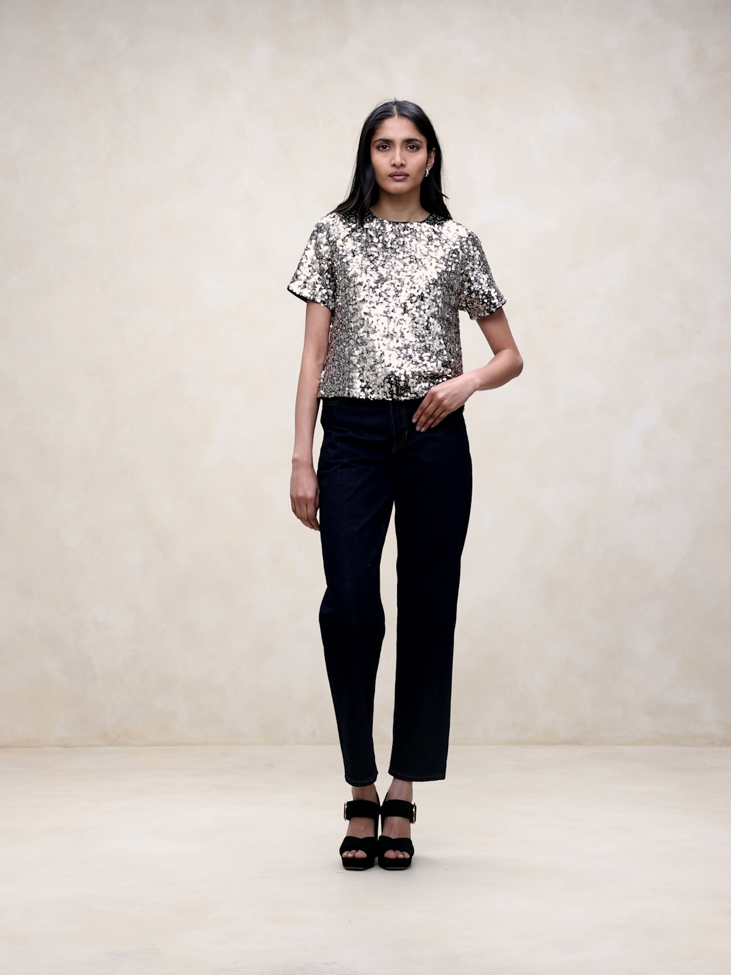 Banana republic sequin store top