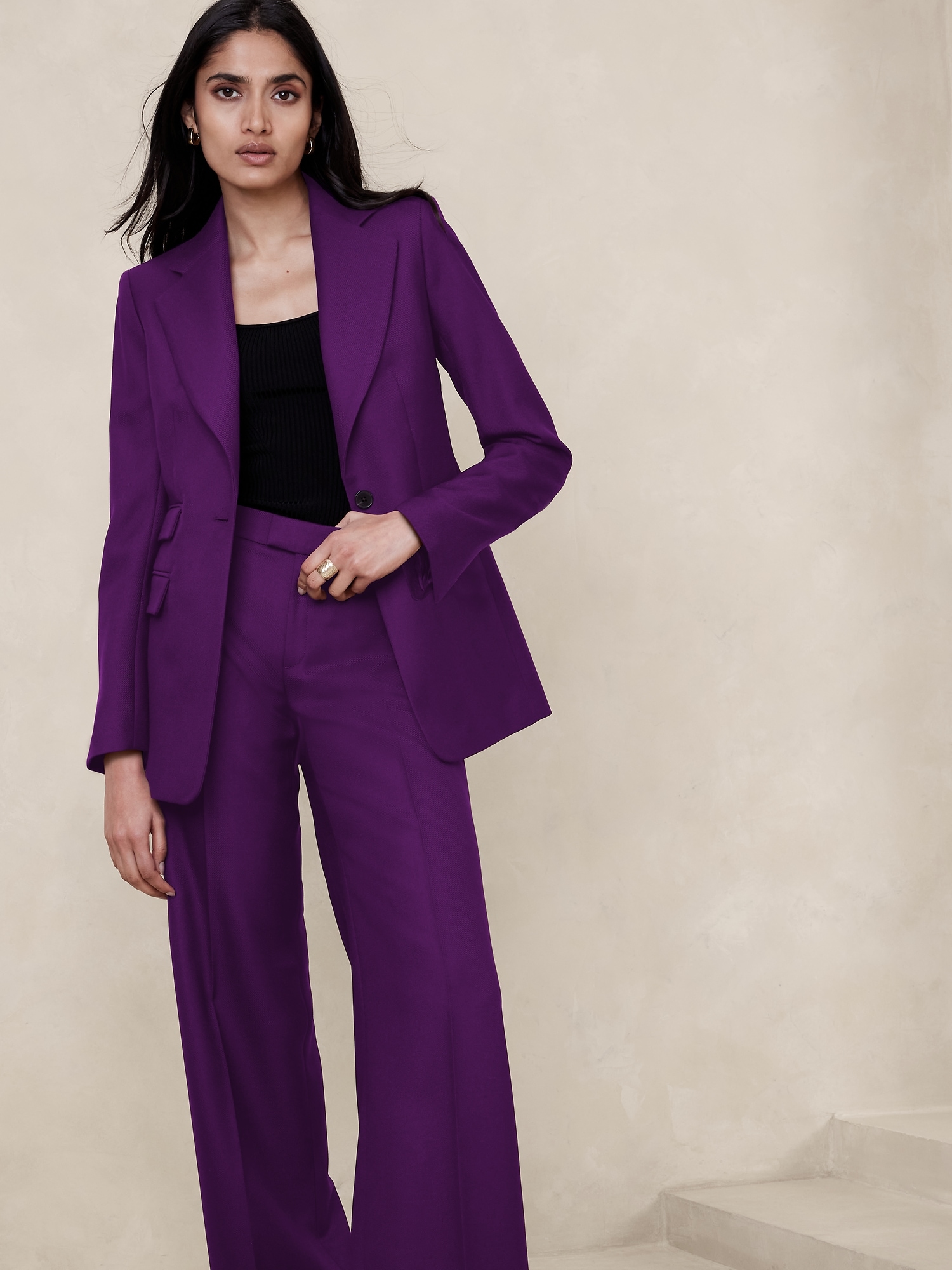 Lido Sculpted Italian Wool Blazer