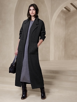 Nadia Merino-Cashmere Coatigan | Banana Republic