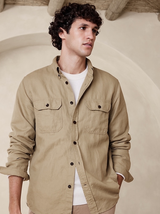 Expedition Linen-Cotton Shirt | Banana Republic