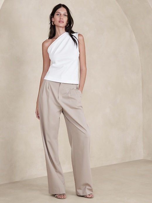 One-Shoulder Heavy Cotton Tank