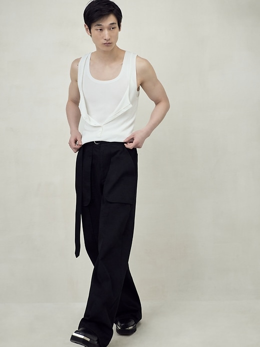 BR x Peter Do Sweater Henley Tank | Banana Republic