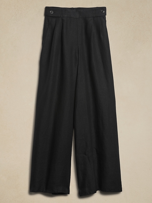 Lina Linen Wide-Leg Pant | Banana Republic