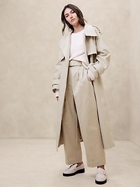 Cruz Pleated Wide-Leg Chino