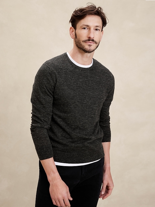 Oceano Merino-Linen Sweater | Banana Republic