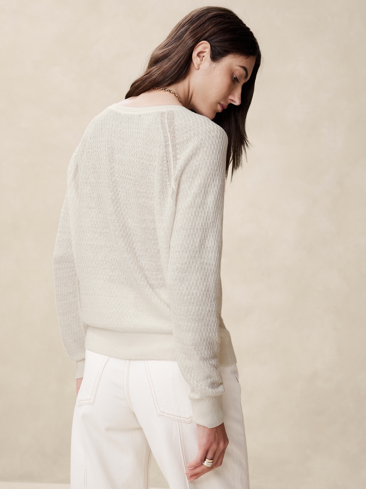 Fern Linen-Blend Sweater