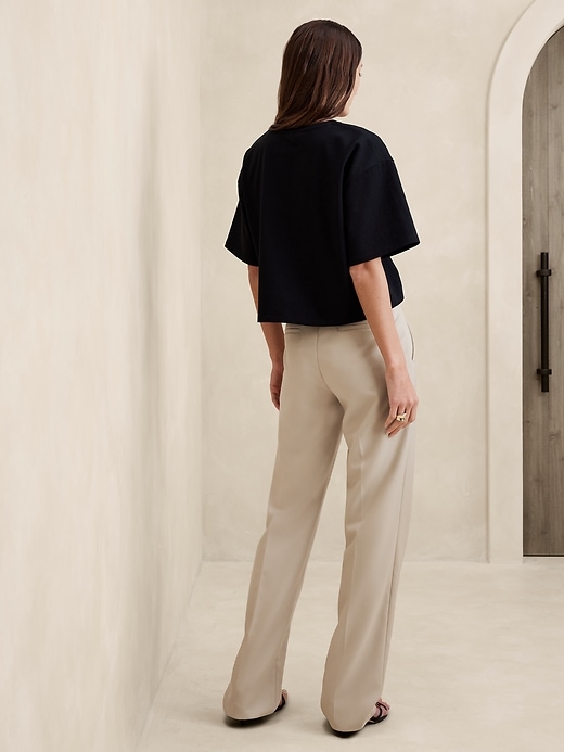 Lido Straight Italian Wool Pant | Banana Republic