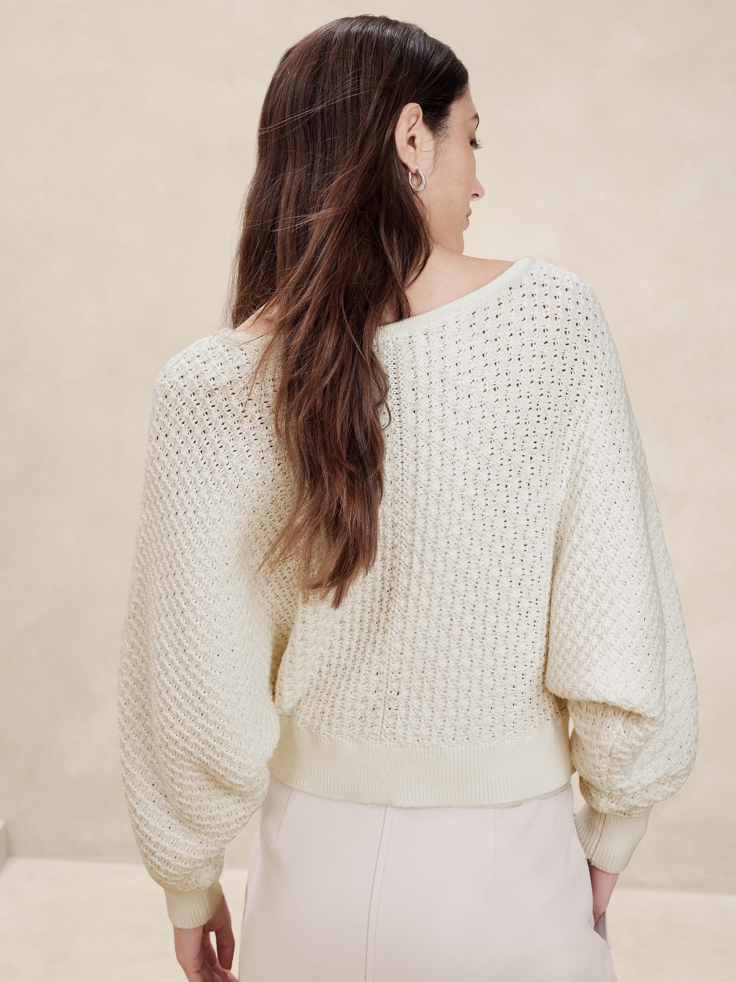 Meredith Cotton Boat-Neck Sweater