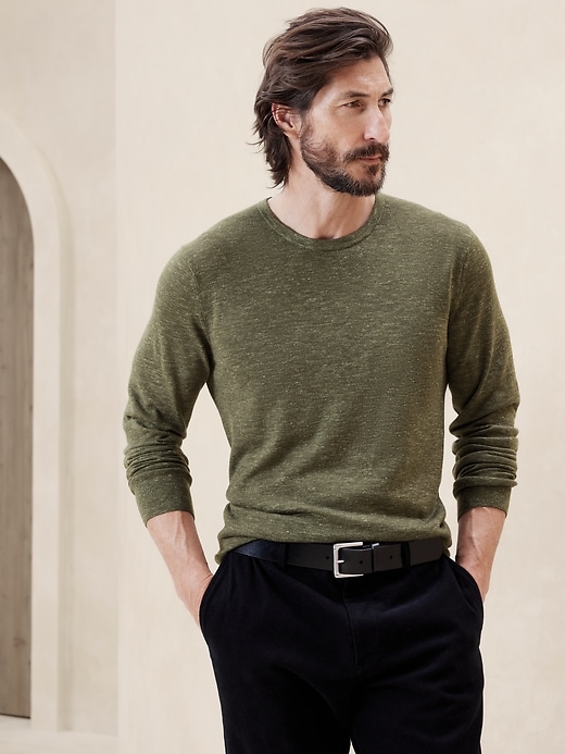 Oceano Merino-Linen Sweater | Banana Republic