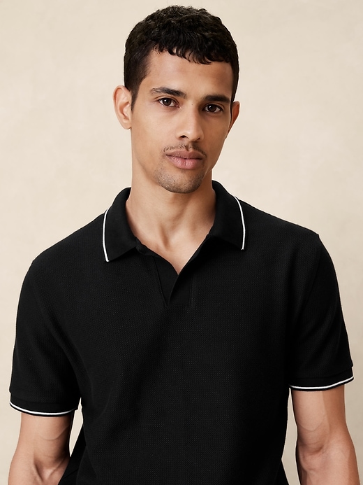 Laguna Jacquard Polo | Banana Republic