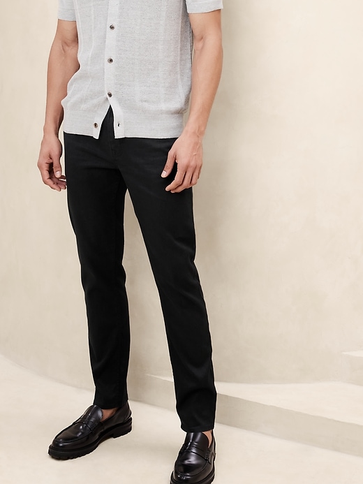 Slim Linen-Cotton Traveler Pant