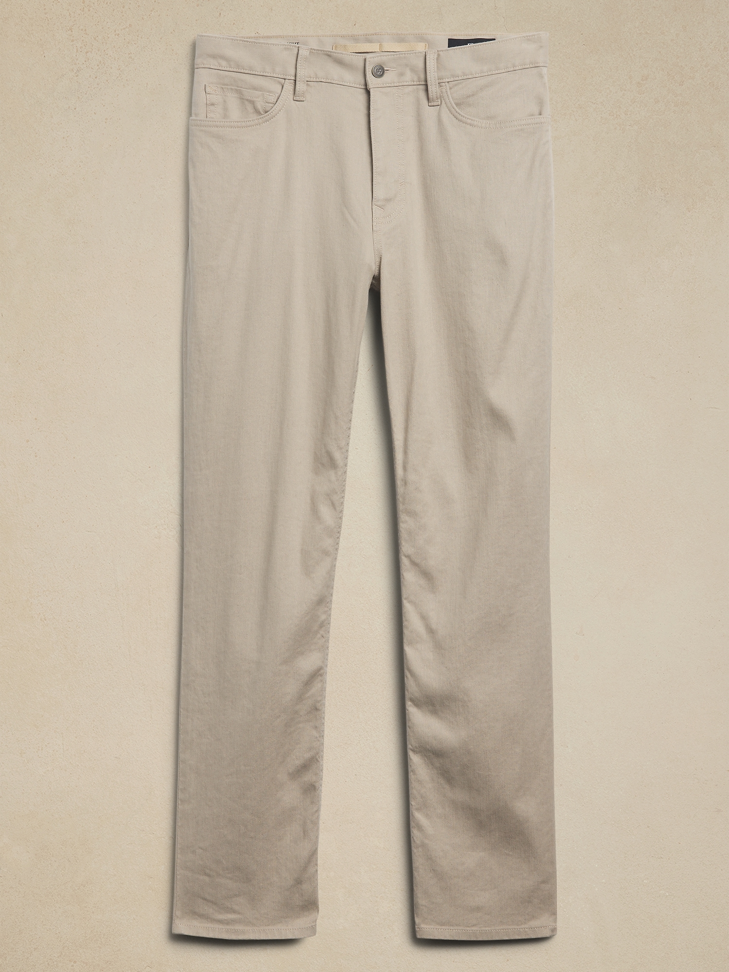Straight Linen-Cotton Traveler Pant