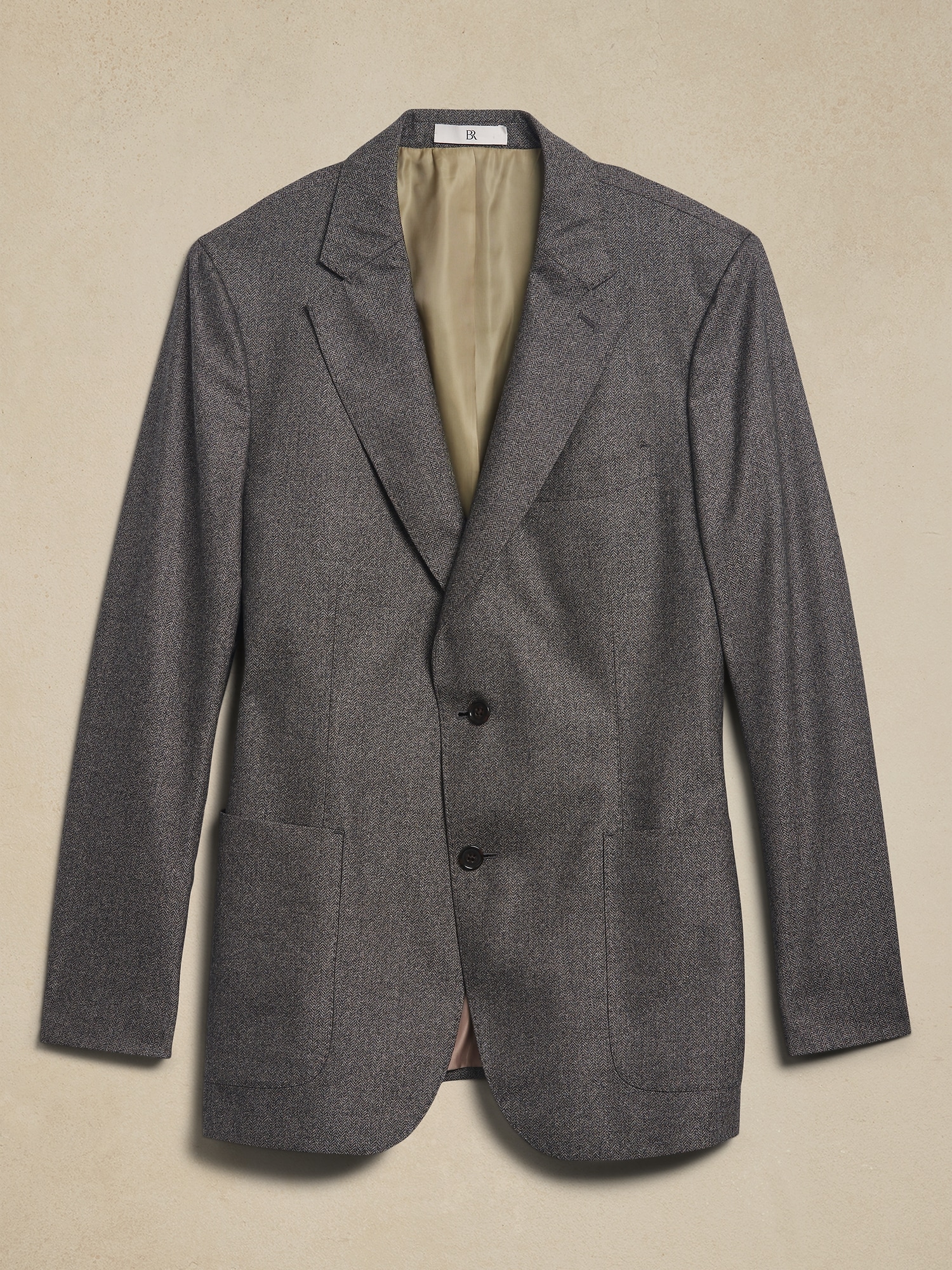 Signature Italian Herringbone Suit Jacket