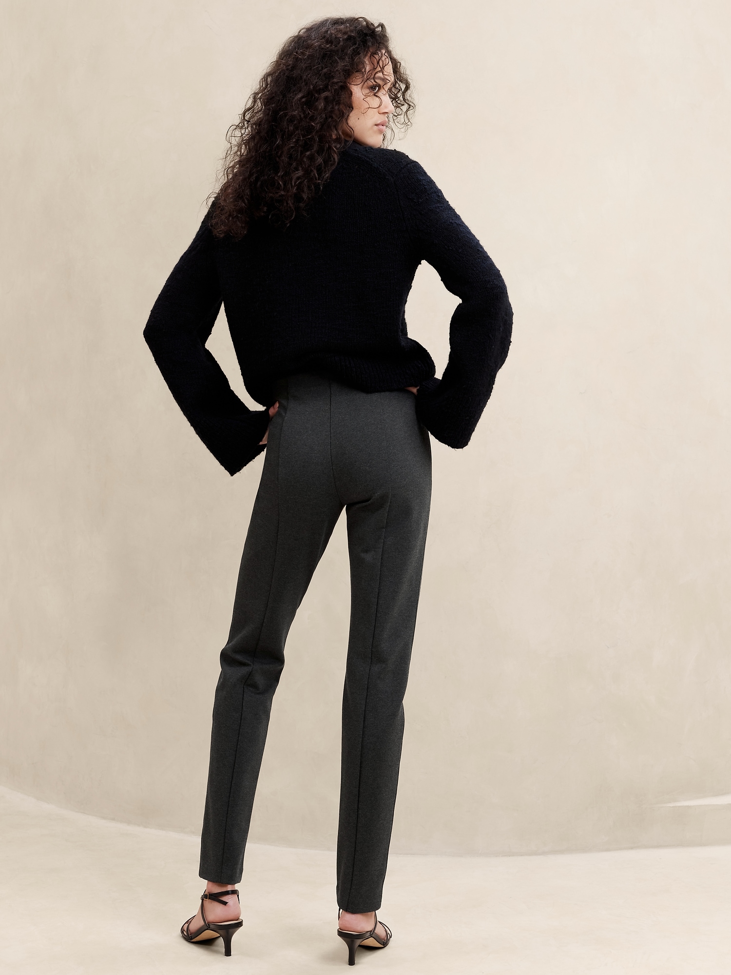 Royal Robbins Pants, Lucerne Ponte Slim Leg Pant Jet Black - Womens
