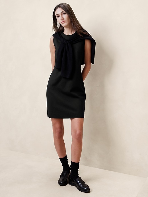 Pantalone slim dritto in Compact - Champignon