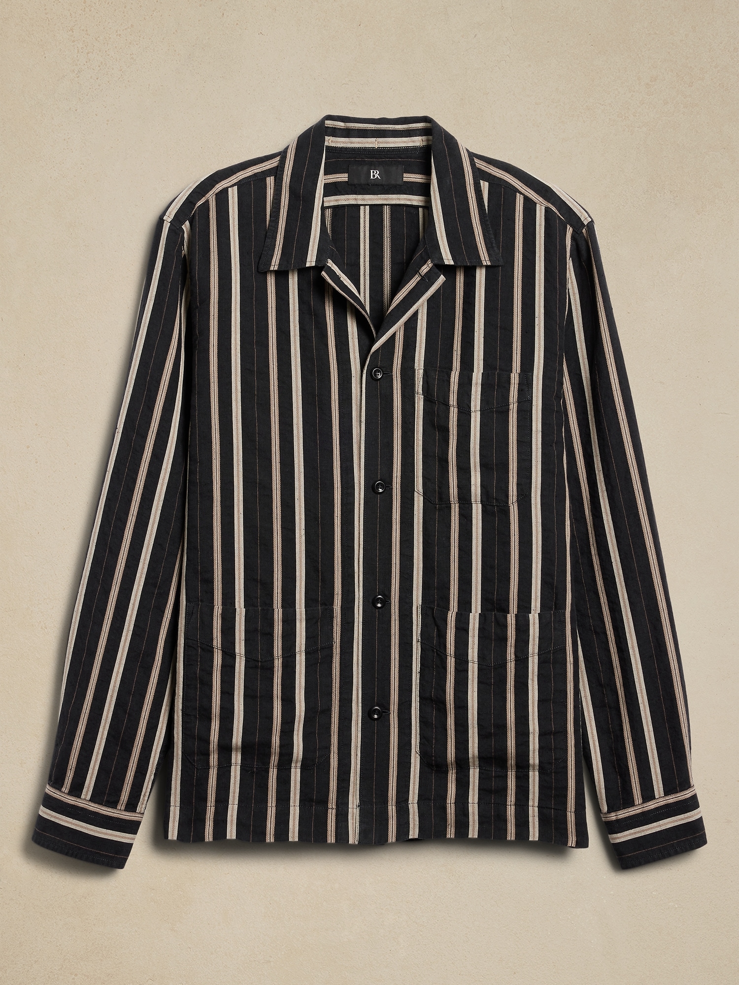 Carpinteria Linen-Cotton Overshirt