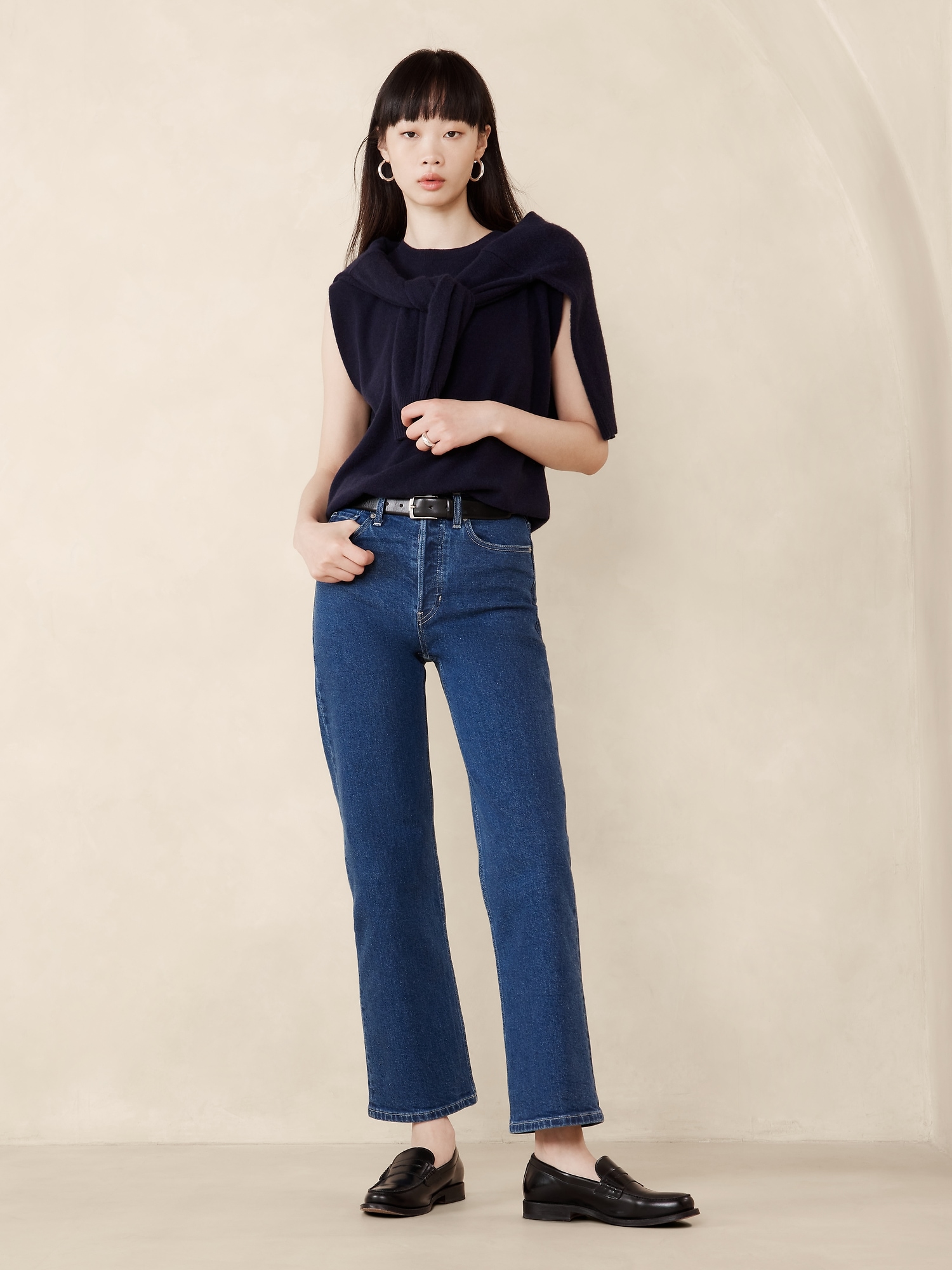Ultra High-Rise Wide-Leg Crop Jean