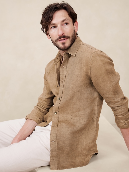 Slim-Fit Linen Shirt | Banana Republic