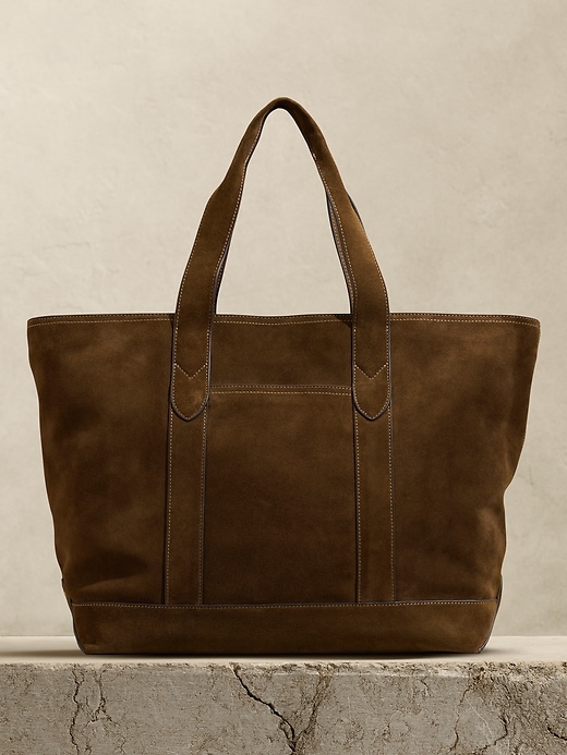 Suede Tote Banana Republic