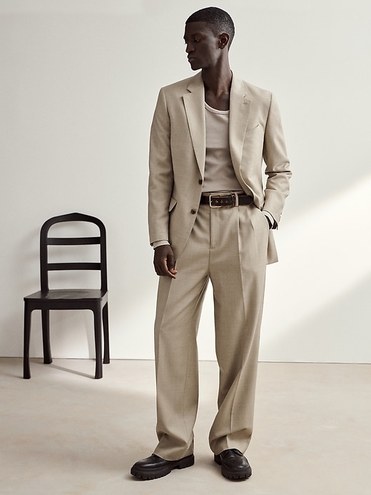 Signature Italian Twill Wide-Leg Pant | Banana Republic