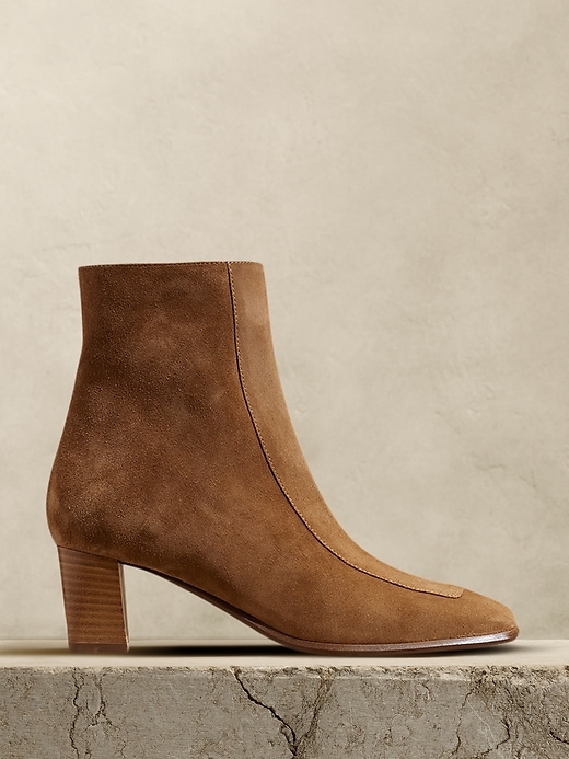 Lucca Suede Ankle Boot Banana Republic