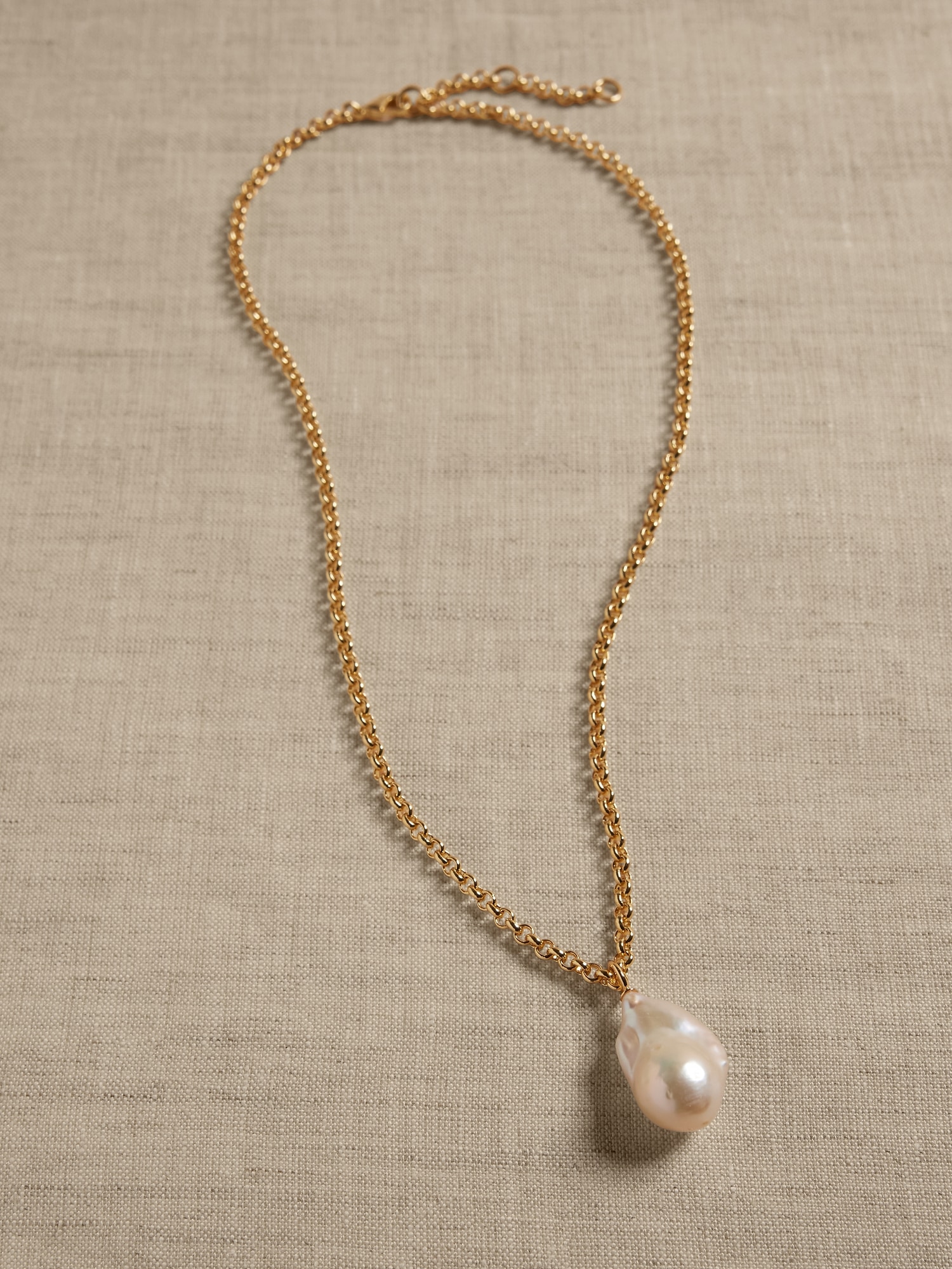 Baroque Pearl Pendant Necklace &#124 Aureus + Argent