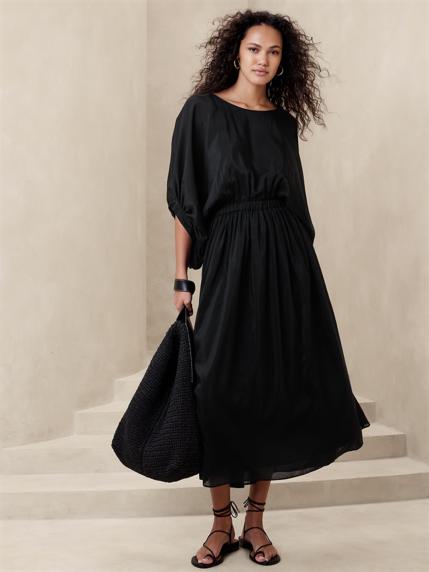 Eliana Cotton-Silk Dress