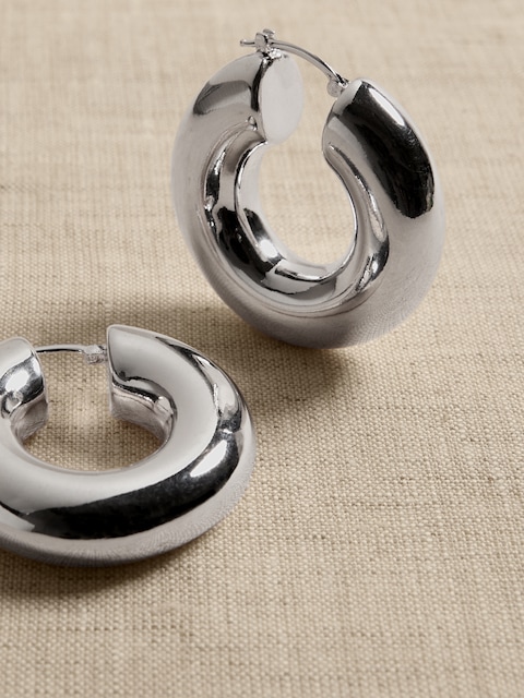 Ravena Large Plump Hoops by Aureus + Argent