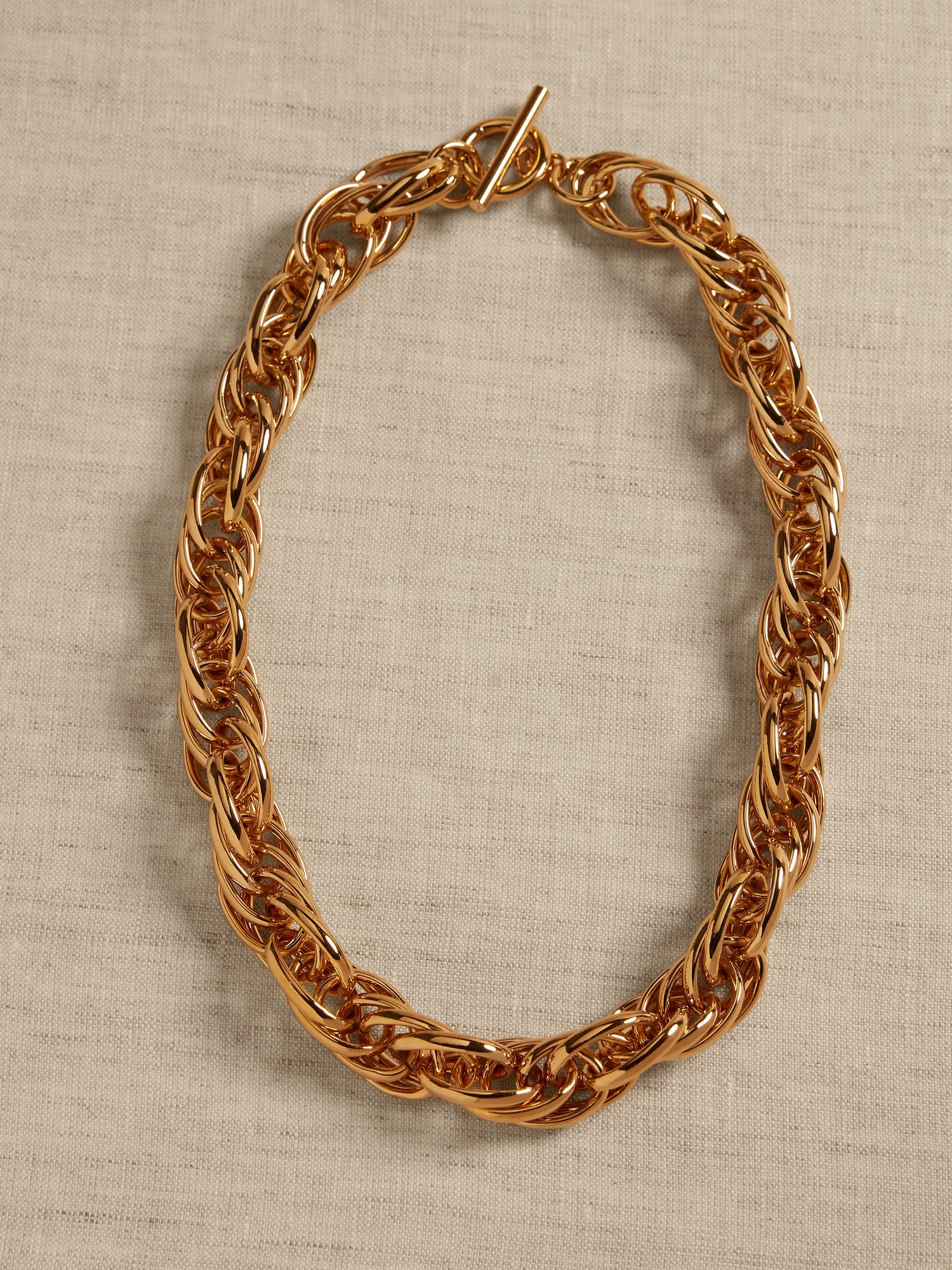 Ambra Oval Multilink Chain Necklace | Aureus + Argent