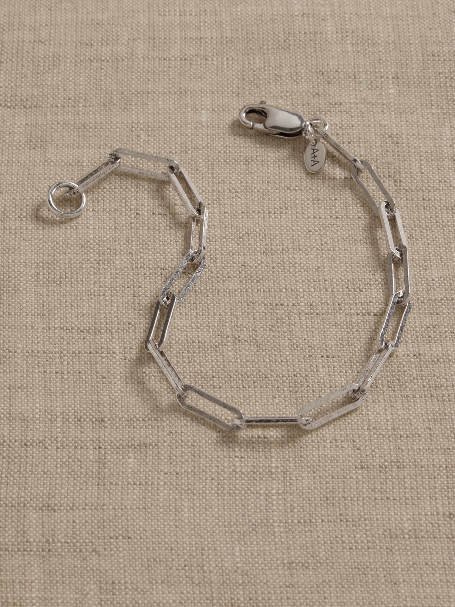 Ravena Paperclip Chain Bracelet &#124 Aureus + Argent