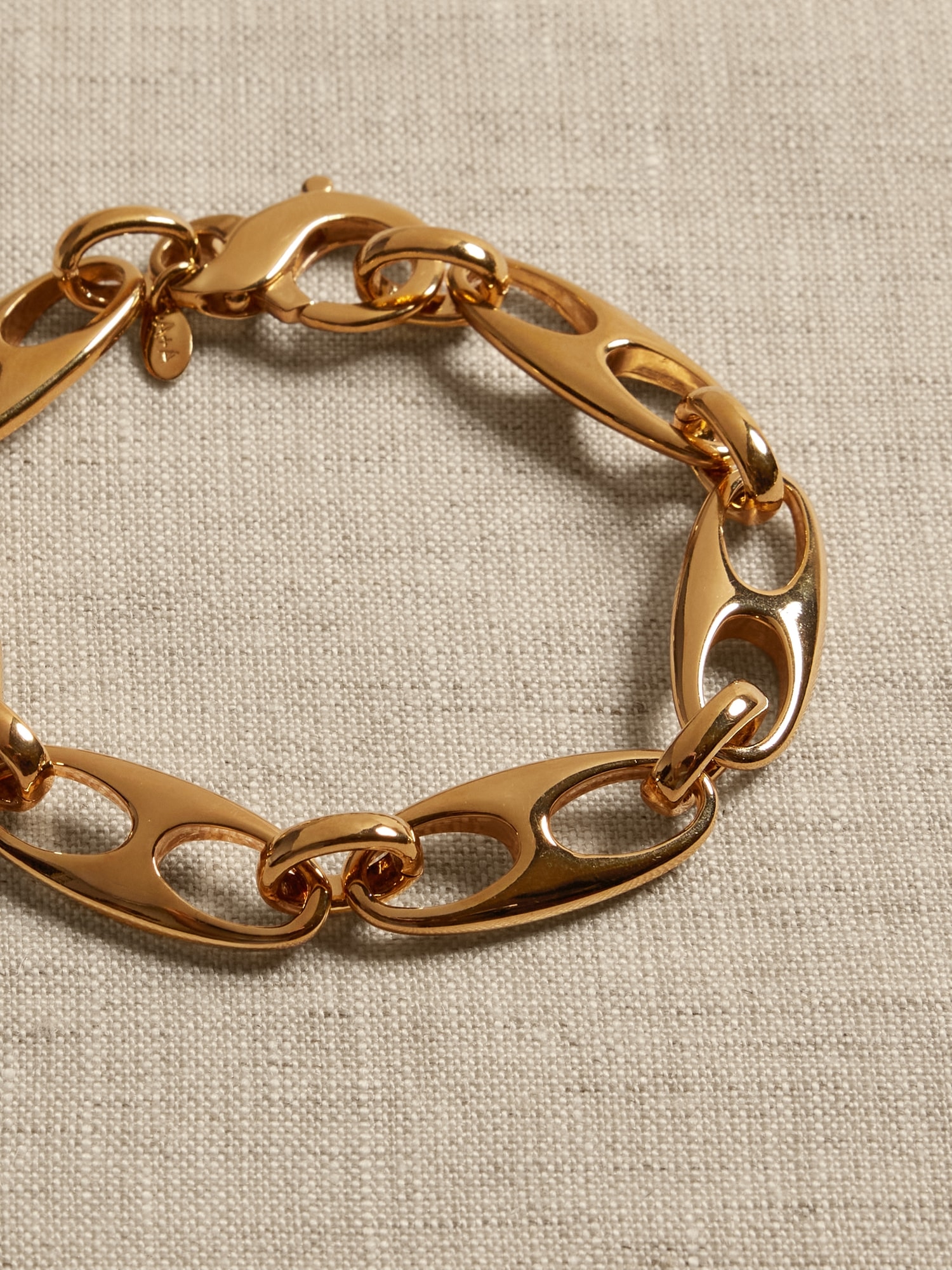 Elongated Mariner Link Chain Bracelet &#124 Aureus + Argent