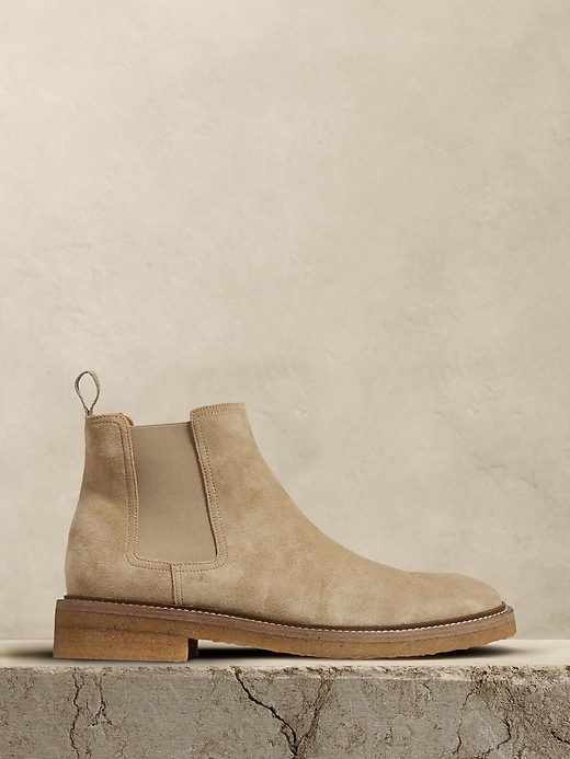 Suede Chelsea Boot | Banana Republic