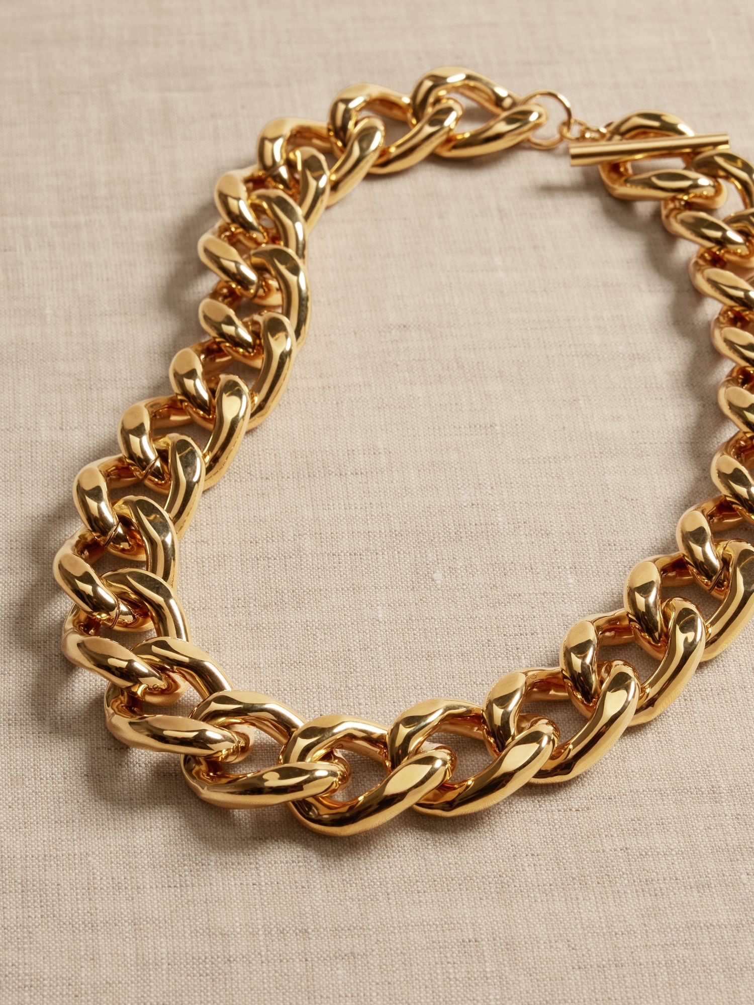 Leggera Jumbo Curb Link Necklace | Aureus + Argent