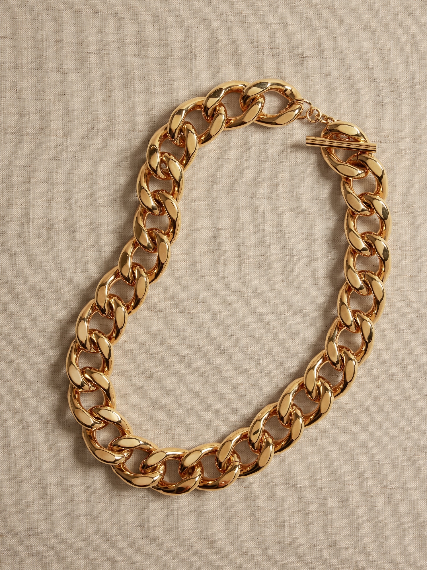 Leggera Jumbo Curb Link Necklace &#124 Aureus + Argent