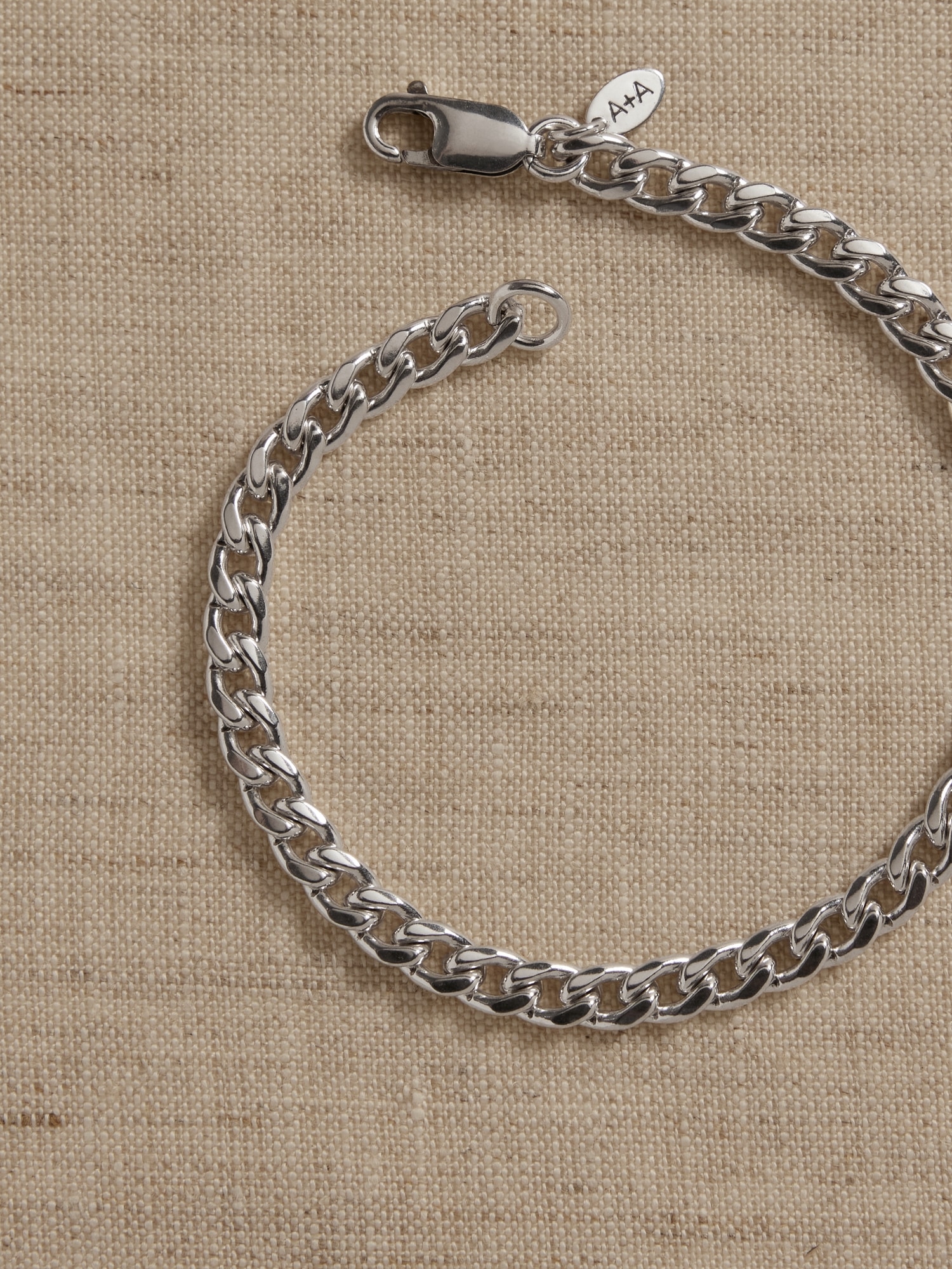 Ravena Delicate Curb Link Bracelet &#124 Aureus + Argent