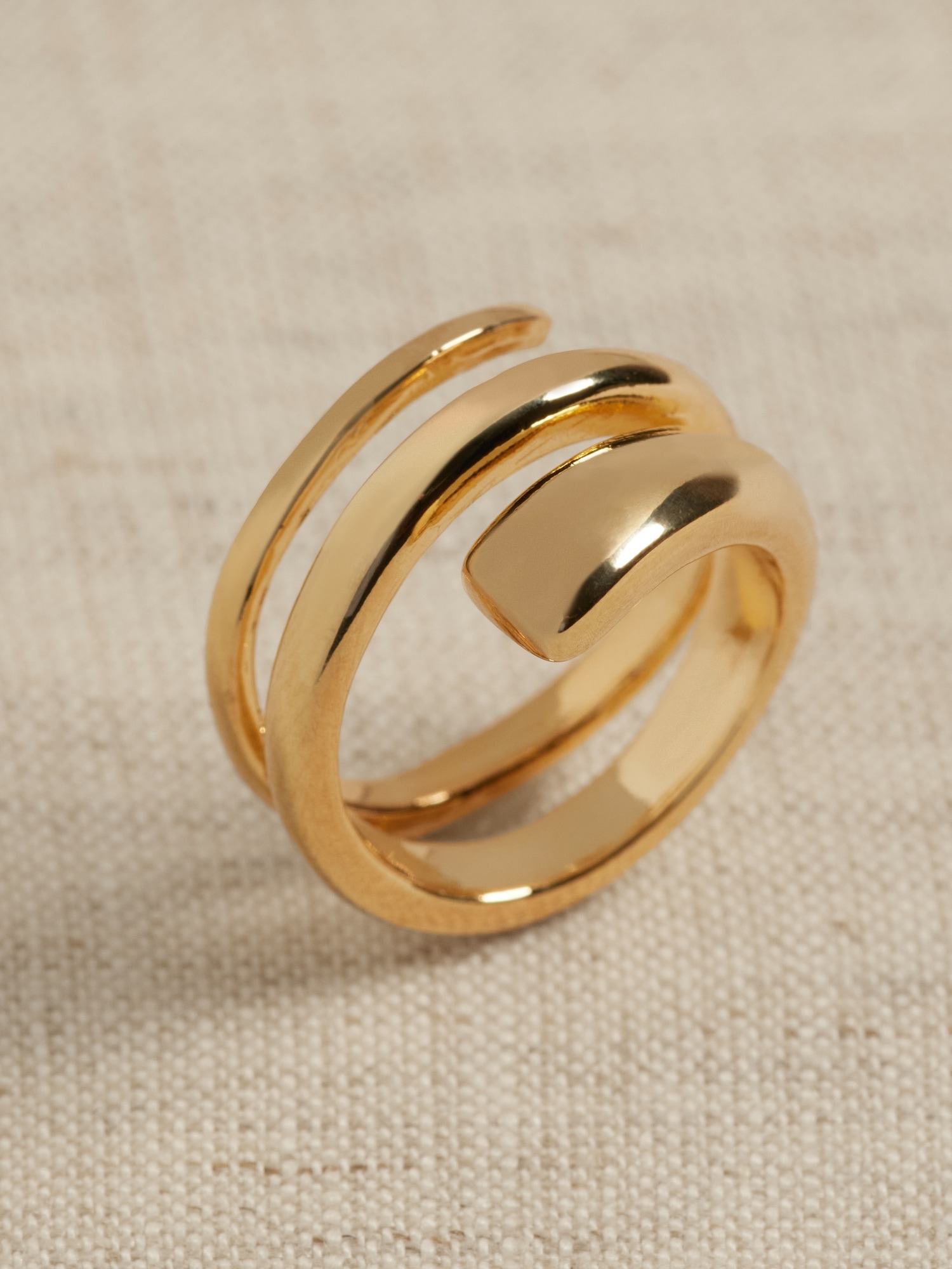 Ravena Coil Ring &#124 Aureus + Argent