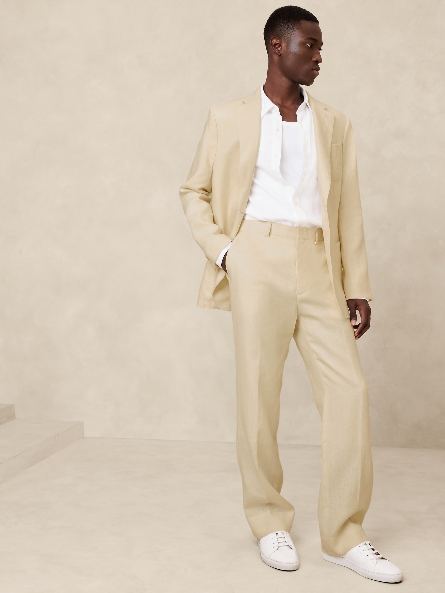 Men 3 Piece Beige Wedding Suit Tuxedo Formal Wear Sainly– SAINLY